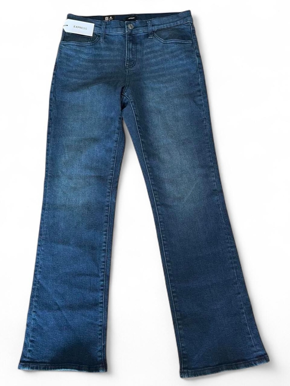 New Express Jeans Size 12 Women’s Bootcut Stretch Dark Wash (31x31)
